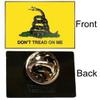 3x5 Gadsden Don't Tread on me Yellow Snake Double Sided 2 Faced 2-ply Nylon Polyester Wind Resistant Flag 3x5ft gift set includes lapel pin and military grade flag clips view 2