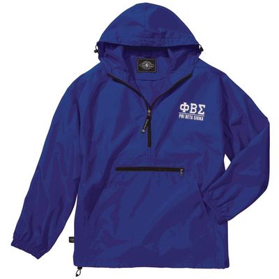 Greekgear Phi Beta Sigma Pack-N-Go Pullover 2X-Large Royal Blue