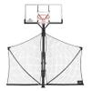 Silverback Basketball Yard Guard Defensive Net System Rebounder with Foldable Net and Arms into Pole , White/Black, Large view 1