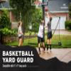 Silverback Basketball Yard Guard Defensive Net System Rebounder with Foldable Net and Arms into Pole , White/Black, Large view 2