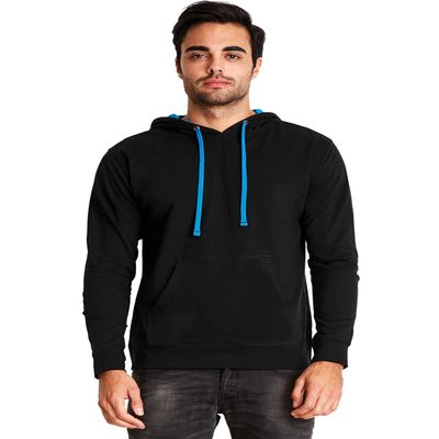 Next Level Unisex French Terry Pullover Hoody XS BLACK/ TURQUOISE
