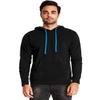 Next Level Unisex French Terry Pullover Hoody XS BLACK/ TURQUOISE view 1