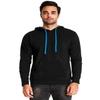 Next Level Unisex French Terry Pullover Hoody XS BLACK/ TURQUOISE view 2