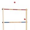 HEY! PLAY! Ladder Toss Game - Outdoor Set with 6 Bolas and Storage Bag - Great Backyard Activity for BBQ or Tailgate - Fun for Kids and Adults (Wood) view 3
