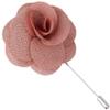 Flairs New York Gentleman's Essentials Premium Handmade Flower Lapel Pin Boutonniere (Pack of 1 Pin, Dusty Pink Begonia) view 1