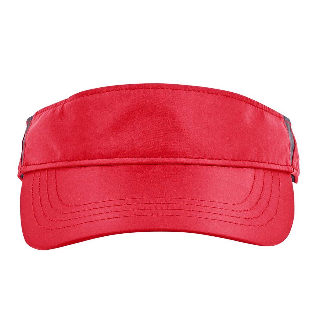 Ash City - Core 365 Adult Drive Performance Visor OS CLASSC RED/ CRBN