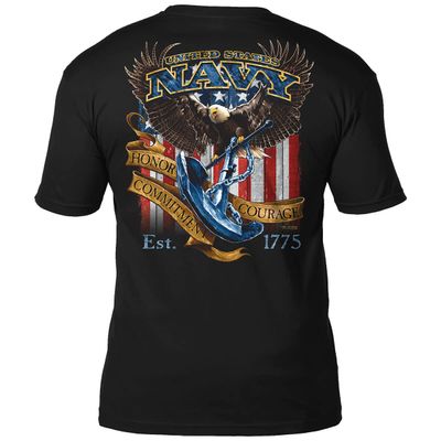 7.62 Design US Navy 'Fighting Eagle' Men's Battlespace T-Shirt Large