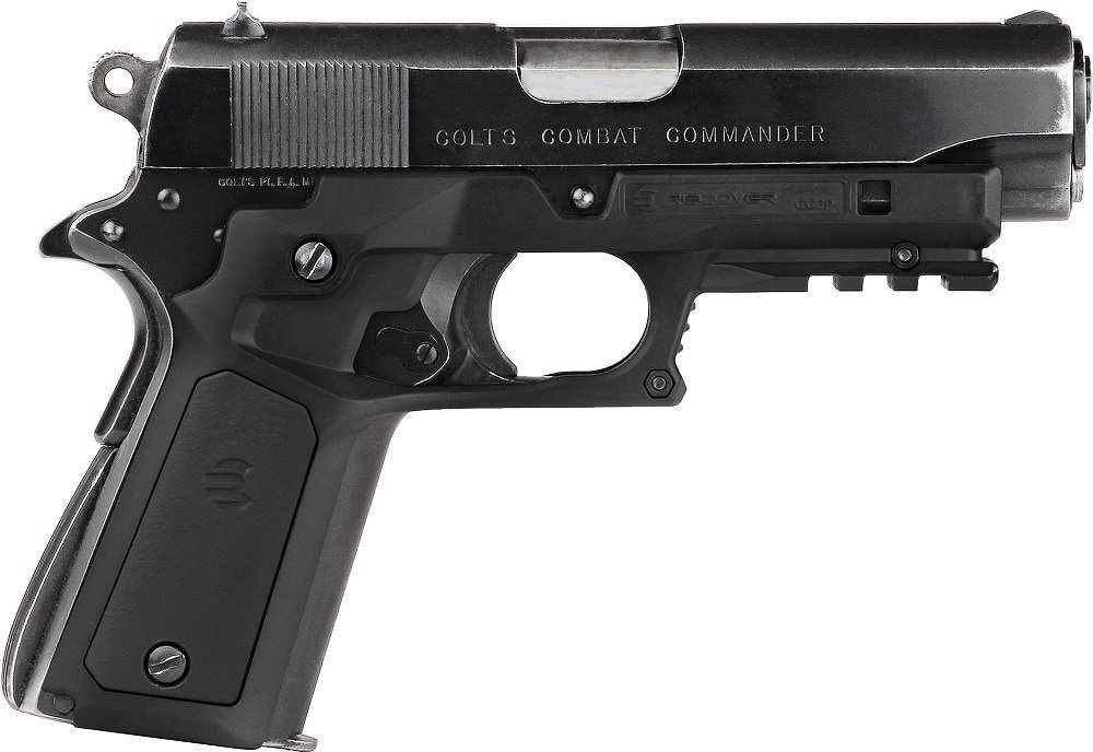ReCover Tactical CC3P Grip and Rail System with Interchangeable Panels. No Mods Require, Installs in Under 3 Minutes (Black w/Black & Tan Panels)