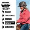 Troxel Rebel Bold Horse Riding Helmet, Low-Profile, Light, Adjustable Design, Safety Horseback Riding Gear, Large (7-1/4 - 7-3/8), Arrow view 2