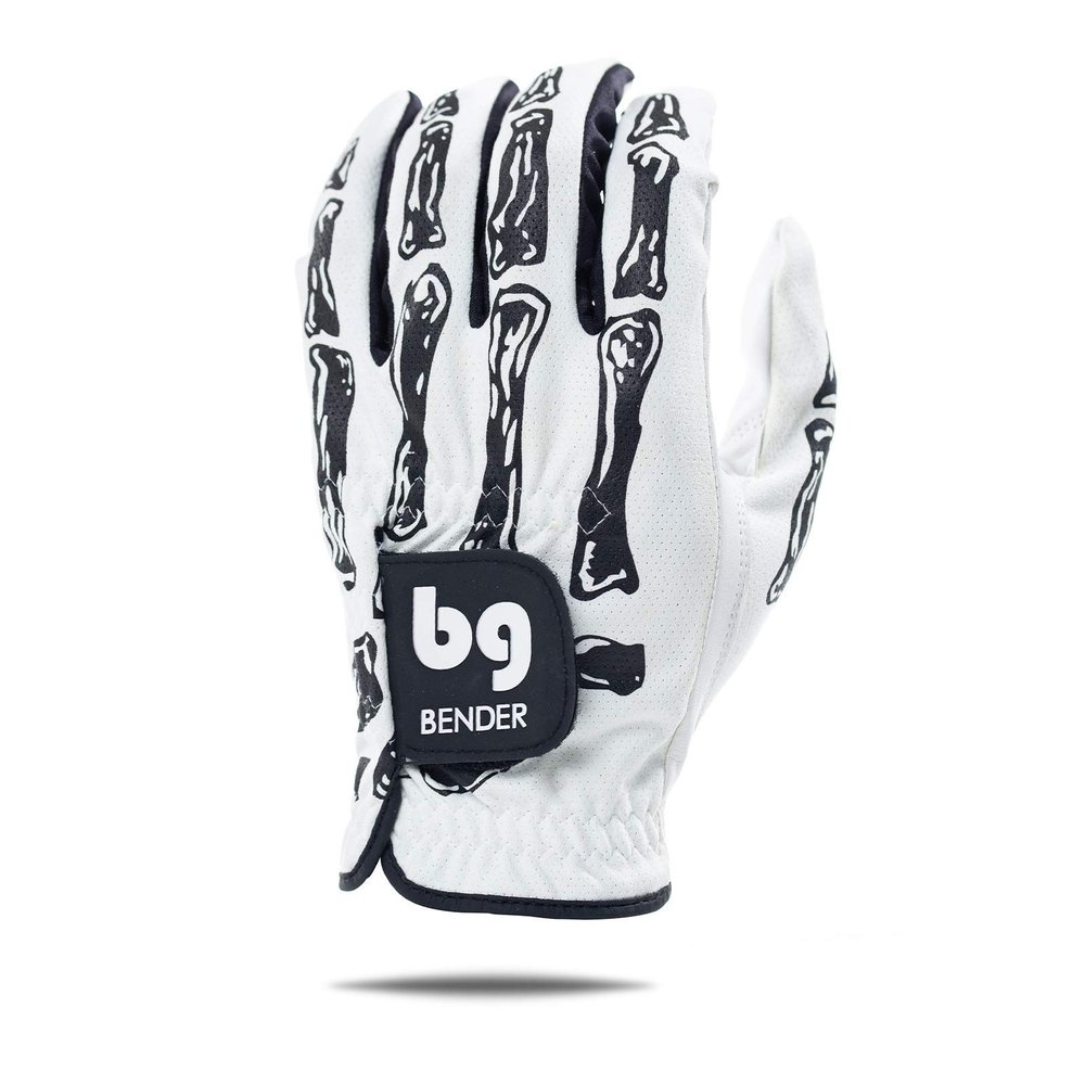 Bender Gloves - Men's Golf Glove, Durable Mesh Material, Unique Golf Gloves Men Right Handed Golfer (Wear On Left)