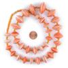 Recycled Paper Bead Necklace from Uganda - Fair Trade African Woman's Jewelry - Necklace with Clasp (Red & White) view 2