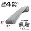 Caliber Bunk Wrap Kit 23054, 24-ft Roll of 2x4-in Bunk Wrap with Endcaps, Grey view 2