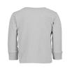 Haase Unlimited Happy Hanukkah - Dinosaur Menorah Long Sleeve Toddler Cotton Jersey Shirt (Light Gray, 2T) view 2