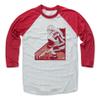 500 LEVEL Dylan Larkin Tee Shirt (Baseball Tee, XXX-Large, Red/Ash) - Detroit Raglan Tee - Dylan Larkin Angle R view 1