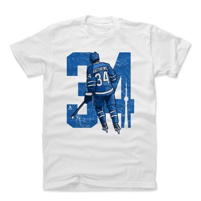 500 LEVEL Auston Matthews Shirt (Cotton, XX-Large, White) - Auston Matthews Alpha B