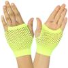 ToBeInStyle Women's Thick Diamond Net Gloves - Neonyellow view 1
