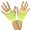 ToBeInStyle Women's Thick Diamond Net Gloves - Neonyellow view 2
