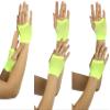 ToBeInStyle Women's Thick Diamond Net Gloves - Neonyellow view 3