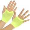 ToBeInStyle Women's Thick Diamond Net Gloves - Neonyellow view 4