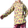 Full Funk Light Thin Polar Fleece Winter Inside Jacket Hoody Pijama Top, X-Large, Yellow Green view 1