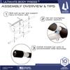Ultimate Body Press XL Doorway Pull Up Bar with Elevated Bar & Adjustable Width view 4