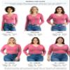 Emmalise Women's Casual Basic V-Neck Tshirt Long Sleeves Tee Top - Pink, L view 3