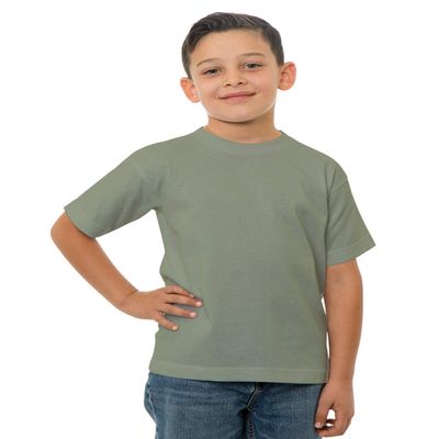 Bayside Youth 6.1 oz., 100 % Cotton T-Shirt XS SAFARI