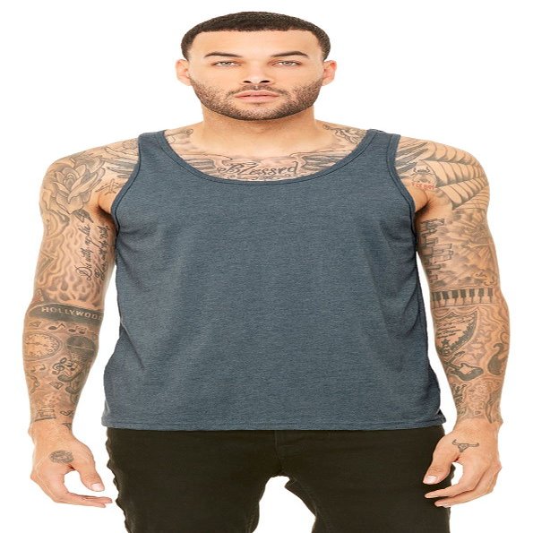 Bella + Canvas Unisex Jersey Tank,HEATHER SLATE,S