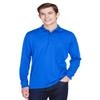 Adult Pinnacle Performance Long-Sleeve Piqu Polo with Pocket 3XL TRUE ROYAL