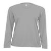 Badger Sport C2 Silver Ladies Medium Long Sleeve Wicking Tee view 1