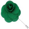 Flairs New York Gentleman's Essentials Premium Handmade Flower Lapel Pin Boutonniere (Pack of 1 Pin, Fairway Green Begonia) view 1