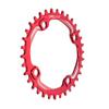 Funn Solo Narrow Wide Chainring for 9 10 11 12 Speed Chain, Fits 104mm BCD Interface Crankset, Single Speed Bike Chain Ring for MTB, BMX Bike, Gravel Bike and Road Bike (34T, Red) view 1
