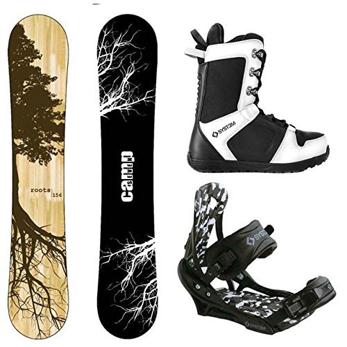 Camp Seven Roots CRC and APX Complete Men's Snowboard Package (153 cm, Boot Size 13)