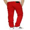 URBANJ Men's Twill Stretch Skinny Jeans (30X30, RED) view 2