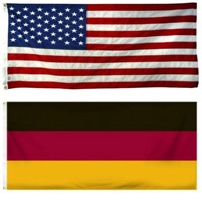 12x18 12"x18" Wholesale Combo USA American & Germany German Flag Grommets