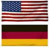 12x18 12"x18" Wholesale Combo USA American & Germany German Flag Grommets view 1