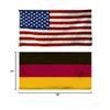 12x18 12"x18" Wholesale Combo USA American & Germany German Flag Grommets view 3