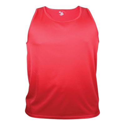 Badger Sport Red Tank (Youth Medium Athletic Sleeveless Wicking Tank Top