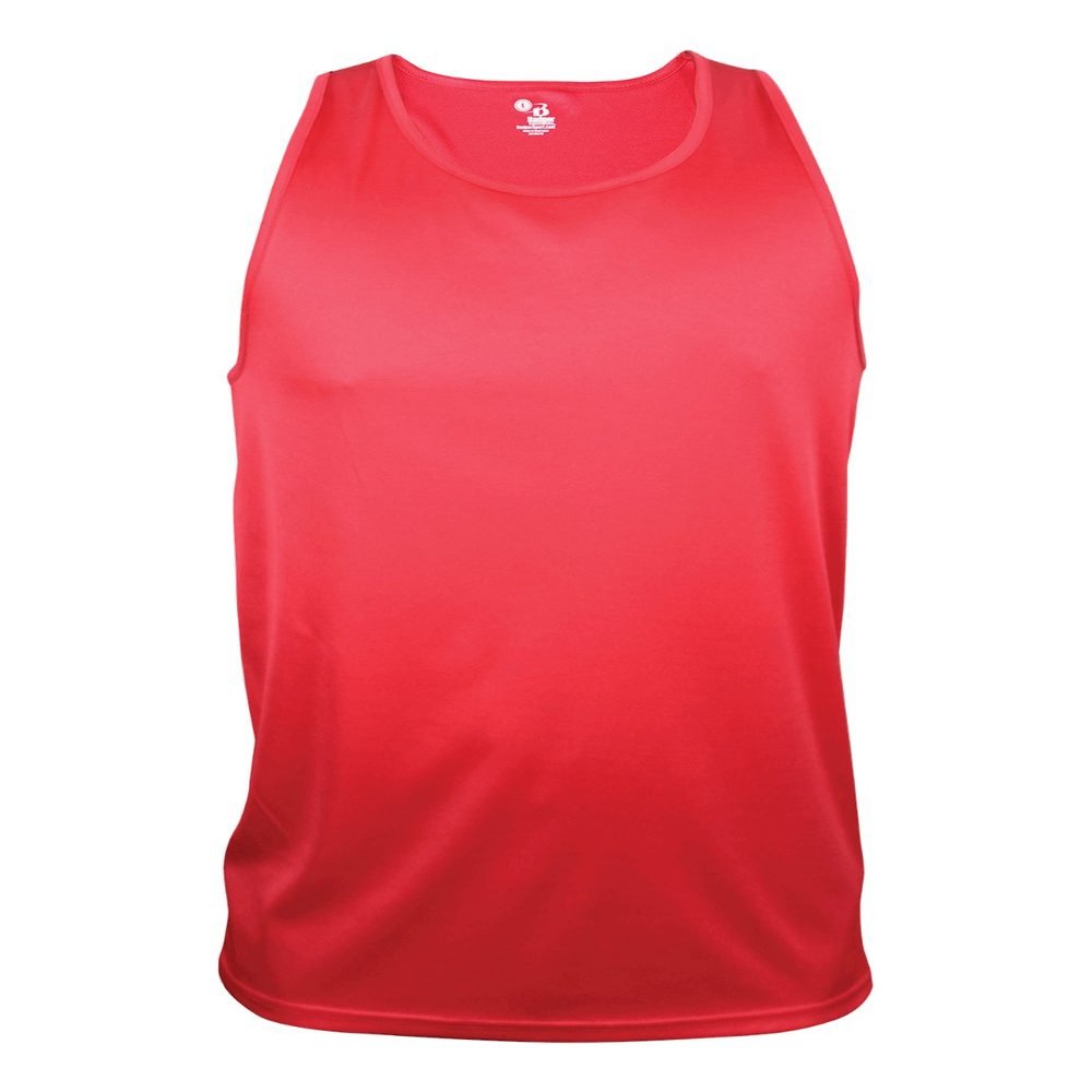 Badger Sport Red Tank (Youth Medium Athletic Sleeveless Wicking Tank Top
