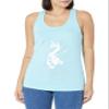 Fifth Sun Junior's Frozen So Cool Slim Fit, Scoop Hem Racerback Tank, Cancun, Large view 1