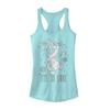Fifth Sun Junior's Frozen So Cool Slim Fit, Scoop Hem Racerback Tank, Cancun, Large view 2