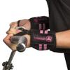 Women Wrist Wraps with Thumb Loops - 12" Professional Grade - Wrist Support Brace and Compression for Cross Training, Weight Lifting, Powerlifting, Strength Training (Black/Pink) view 1
