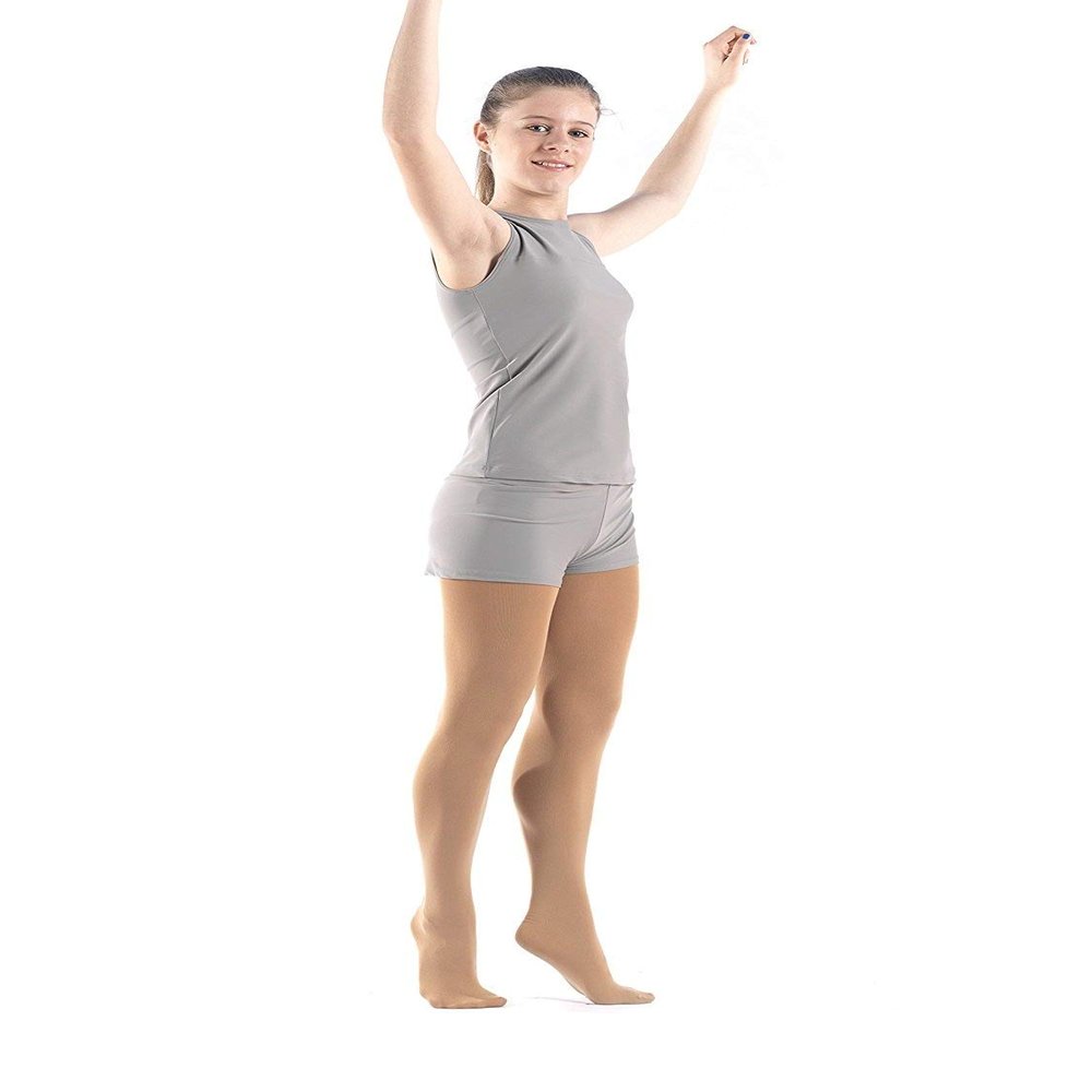 Sagester - Figure Skating Footed Tights / 80 den/Color - Nude, Skin/Size: S