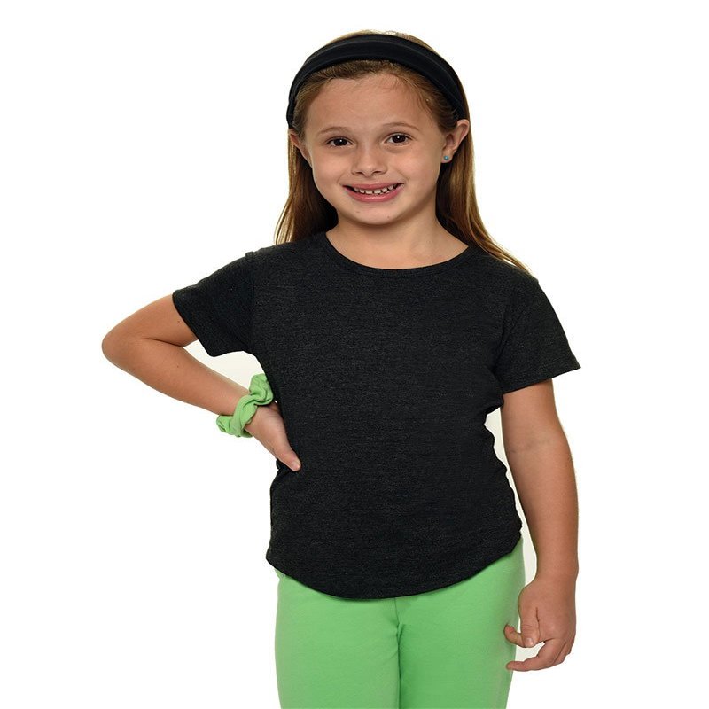Monag Toddler Short Sleeve Round Bottom T-Shirt Vintage Black 2y