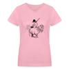 Spreadshirt Thelwell Rider Spring Cleaning Sweeping Horse Licensed Women's V-Neck T-Shirt, XL, Pink view 1