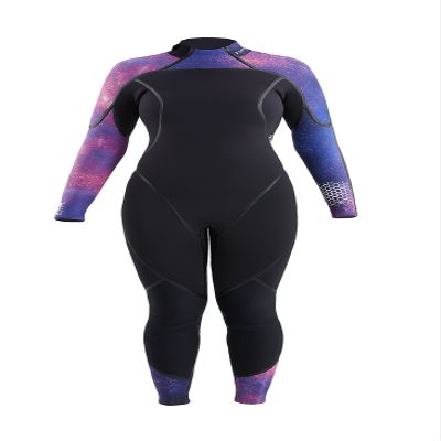 Aqua Lung Women's Aquaflex 7mm Back-Zip Jumpsuits - Galaxy/Black - Size 10T