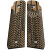 StonerCNC G10 Mark IV 22/45 Lite Grips Slash and Burn Design Will Fit Ruger 22 45 Lite Generation 4 Rimfire NOT for GEN 3 (Brown Black) view 1