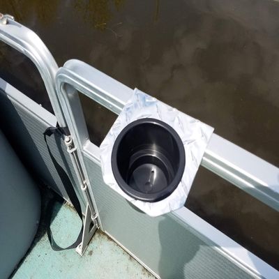 1 Jumbo Cup Holder Fits 1 Inch Pontoon Boat Rail