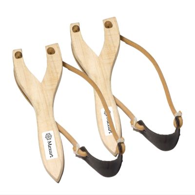 ( 2 Pack) Classic Resortera Wood Mexican / Resortera de Madera 7.5"in