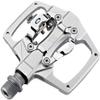 KCNC Bicycle Lightweight Aluminum Binding Pedal Clipless Platform Pedal, Silver view 1